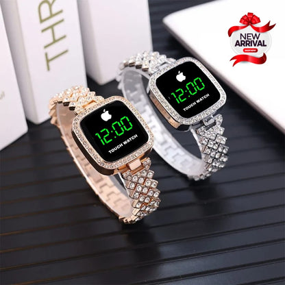 Elegant Women's LED Jewelry Watch - Stylish & Illuminating