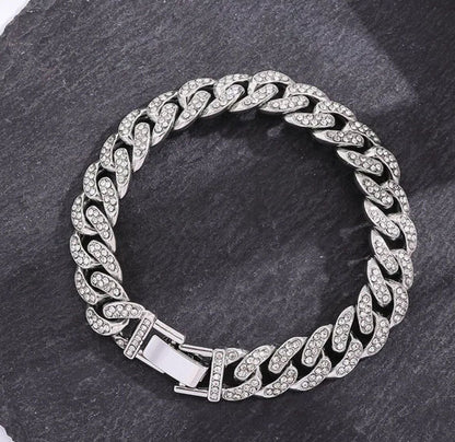 Rhinestone Unisex Bracelet