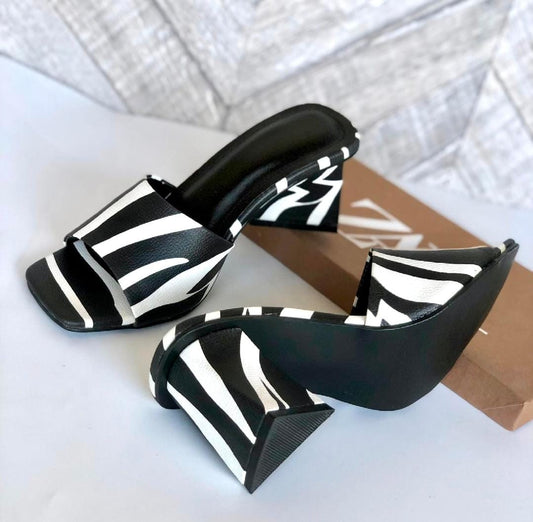 Zebra Style Heels - Bold and Fierce Fashion Statement