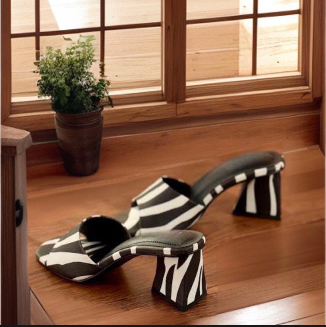 Zebra Style Heels - Bold and Fierce Fashion Statement