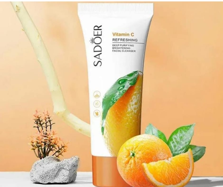 SADOER Refreshing Deep Purifying Brightening Facial Cleanser with Vitamin C