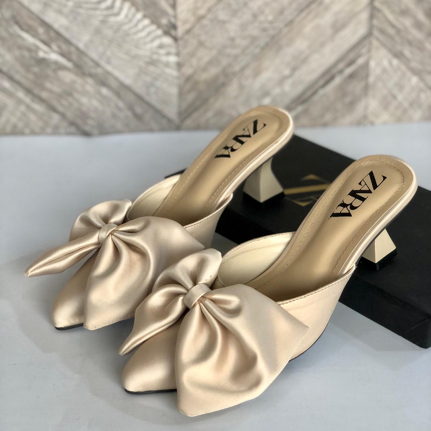 Zara Big Bow Heel – Exclusive High Heels with Bold Elegance