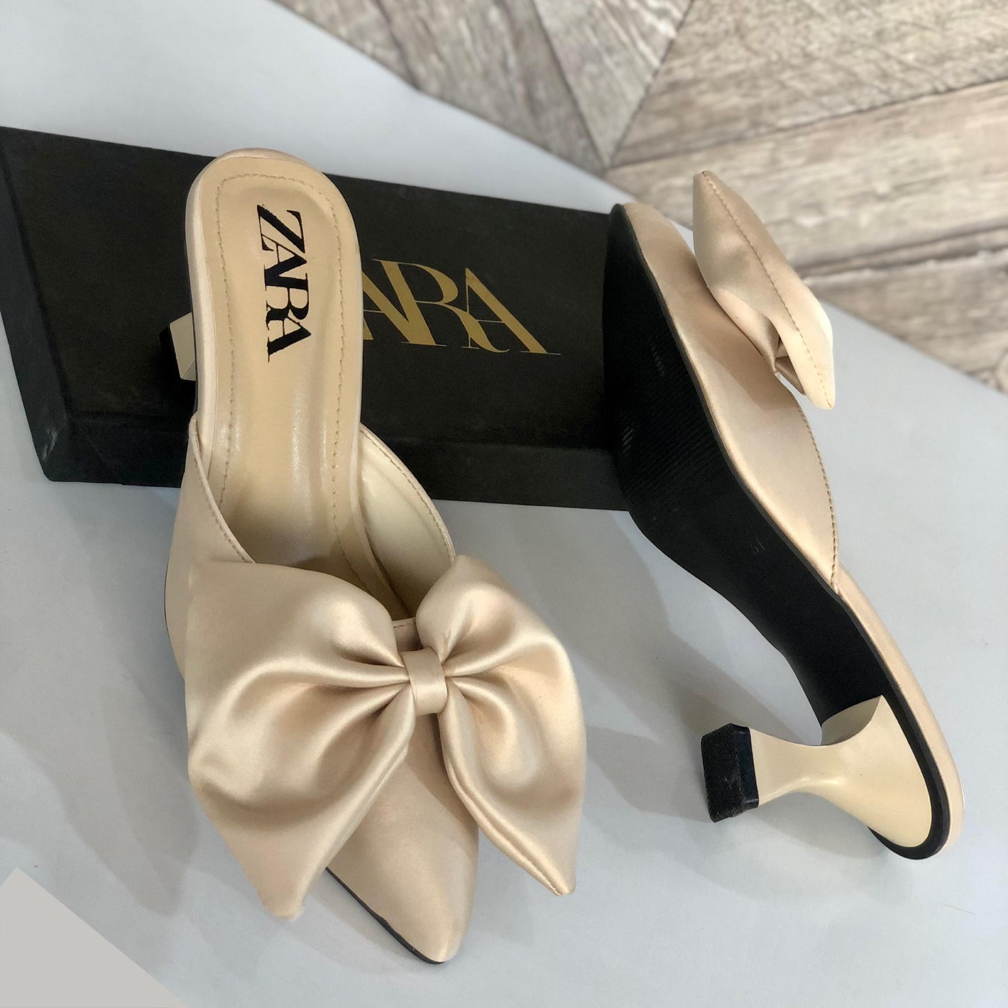 Zara Big Bow Heel – Exclusive High Heels with Bold Elegance