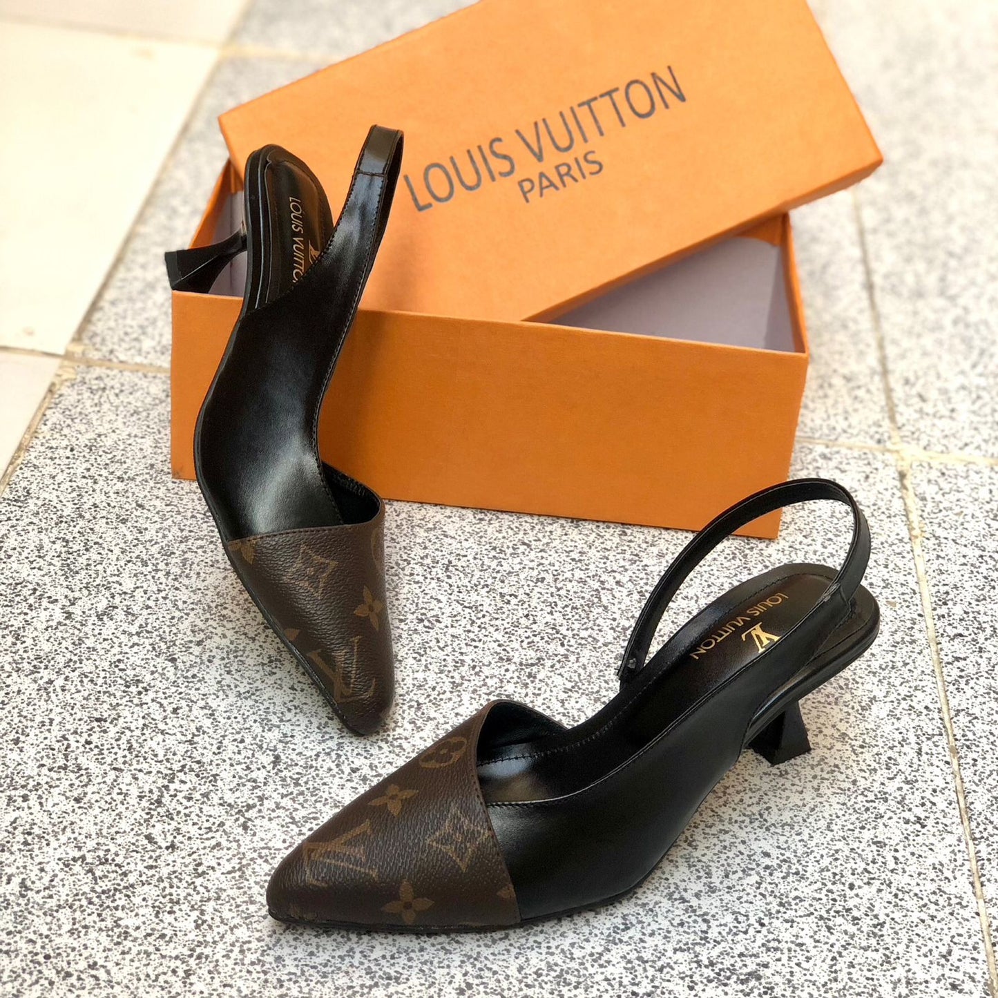 Louis Vuitton LV Charlie Slingback Heels – Premium Quality & Elegant Design