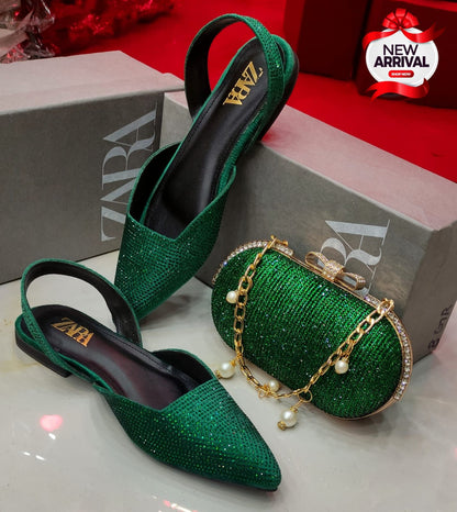 Zara Slippers and Clutch Combo Deal - Stylish and Affordable Footwear Set 2024