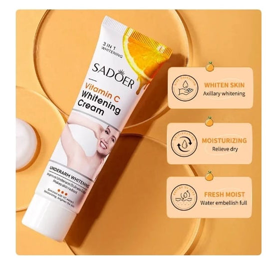 SADOER Vitamin C Underarm Whitening Cream: Brighten and Nourish for Beautiful Skin