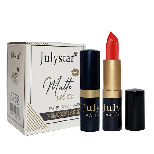 JulyStar® 12pcs Matte Lipstick Box: Ultimate Collection for Stunning Lips