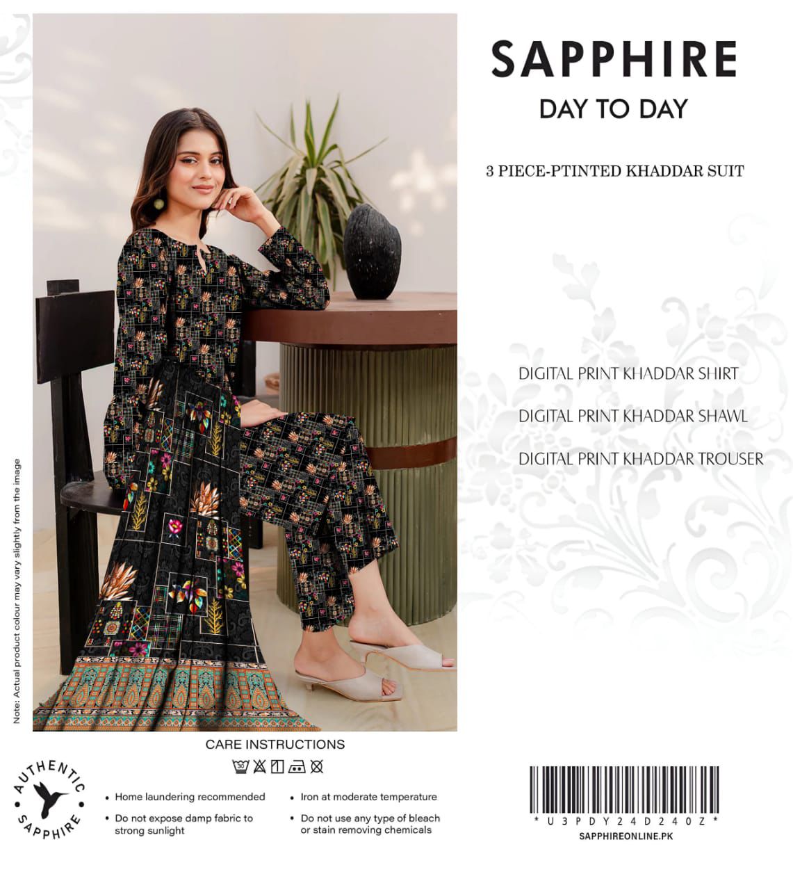 Sapphire Khadar Style Collection 2024 – Effortless Elegance with Digital Prints