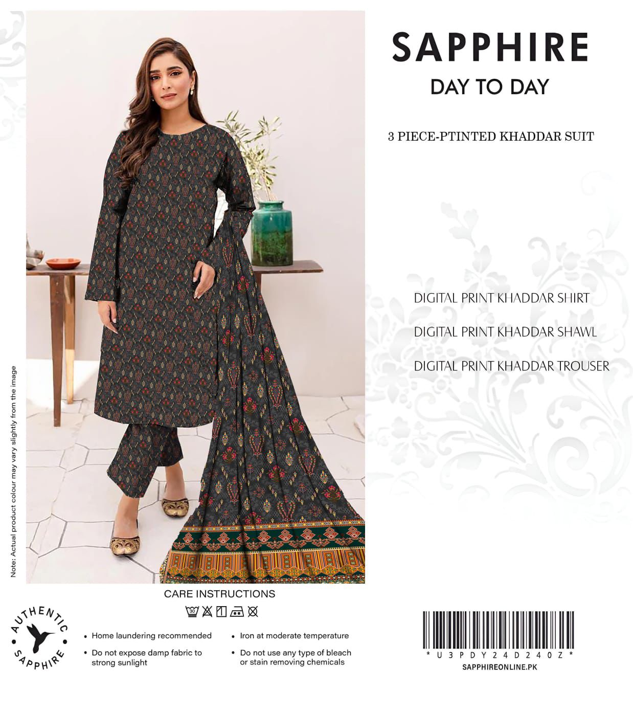 Sapphire Khadar Style Collection 2024 – Effortless Elegance with Digital Prints