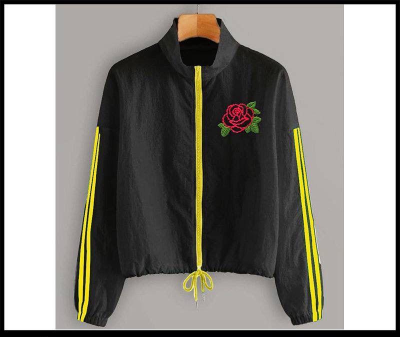 Embroidery Fleece Jacket with Adjustable Doori Sleeve Strips - Winter Collection 2024