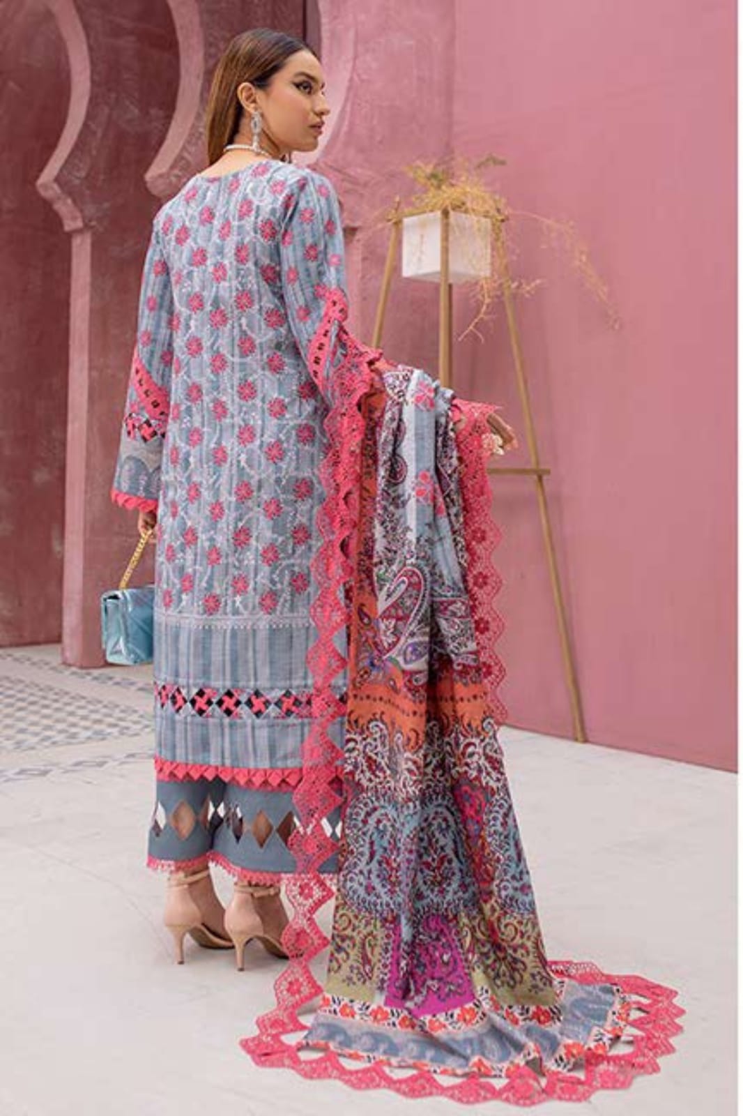 Grande Digital Printed Khaddar 3-Piece Collection by JADE x FIRDOUS – 100% Original Stock