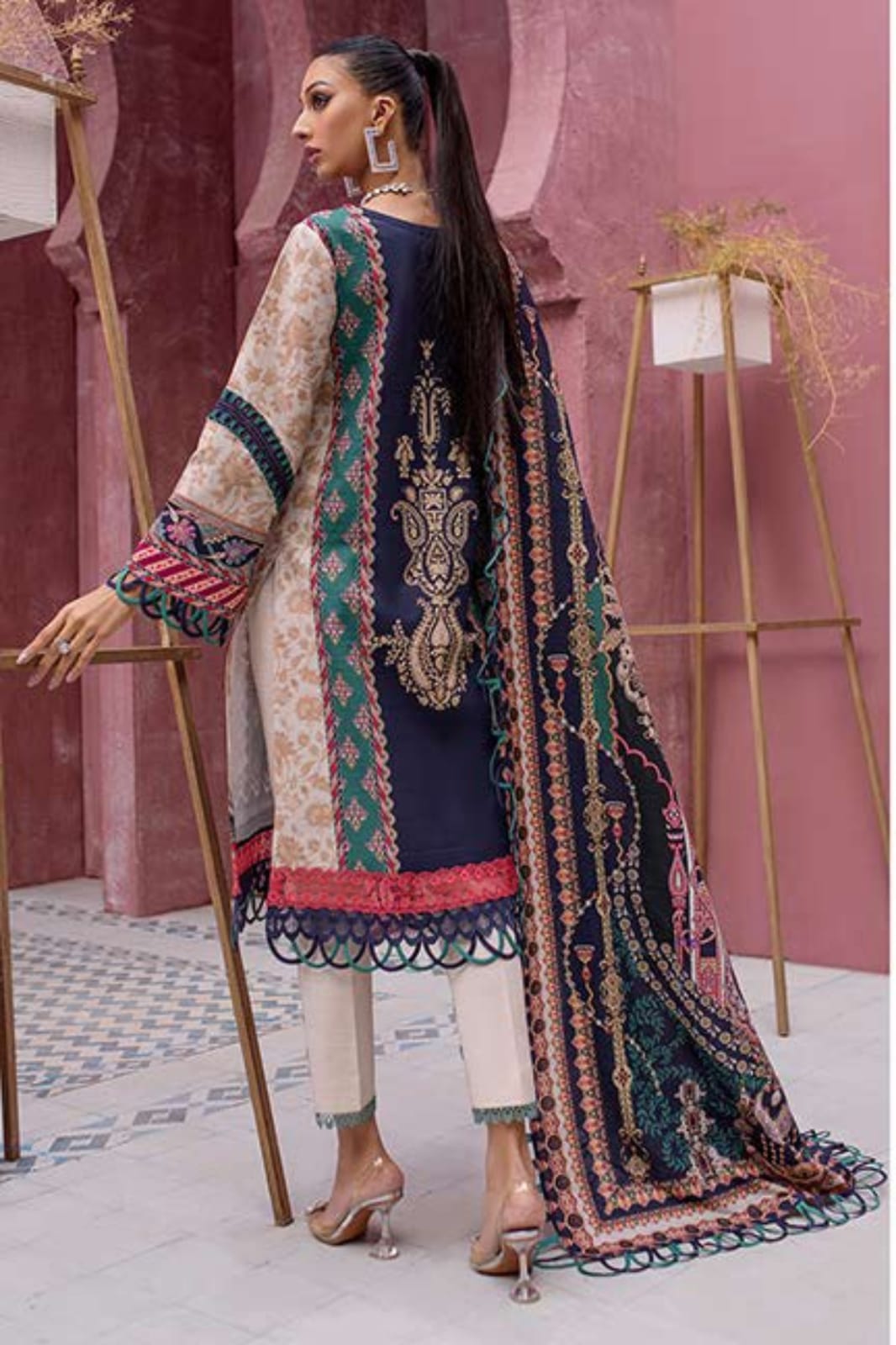 Grande Digital Printed Khaddar 3-Piece Collection by JADE x FIRDOUS – 100% Original Stock