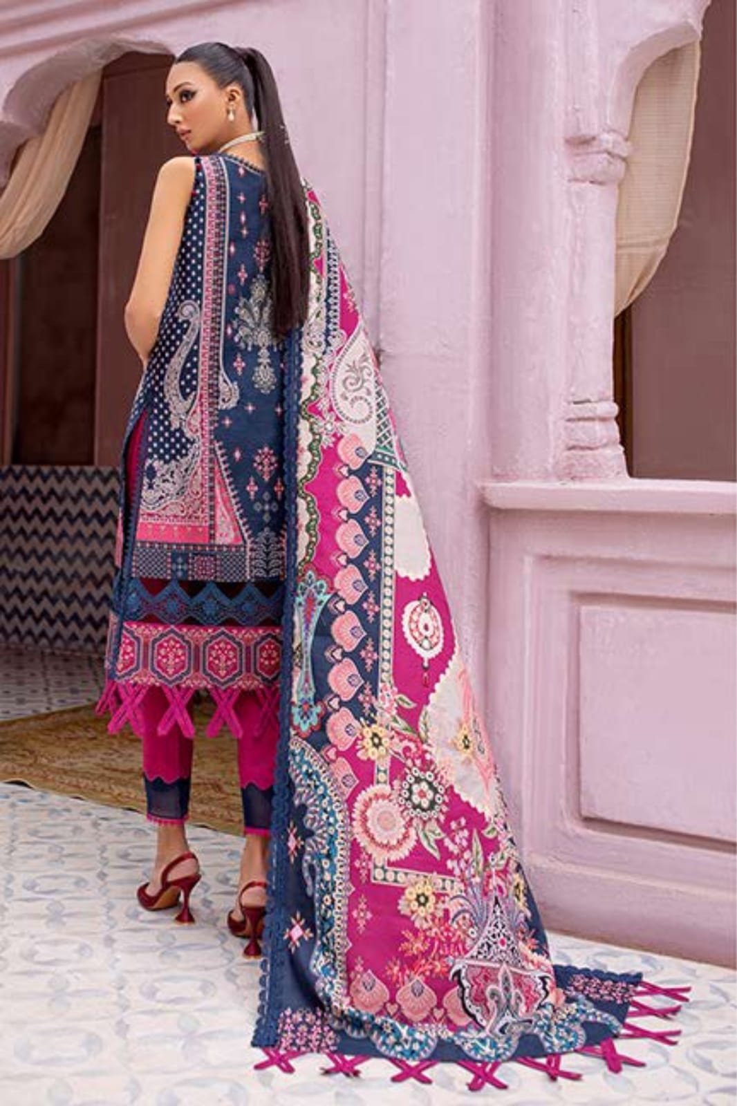 Grande Digital Printed Khaddar 3-Piece Collection by JADE x FIRDOUS – 100% Original Stock