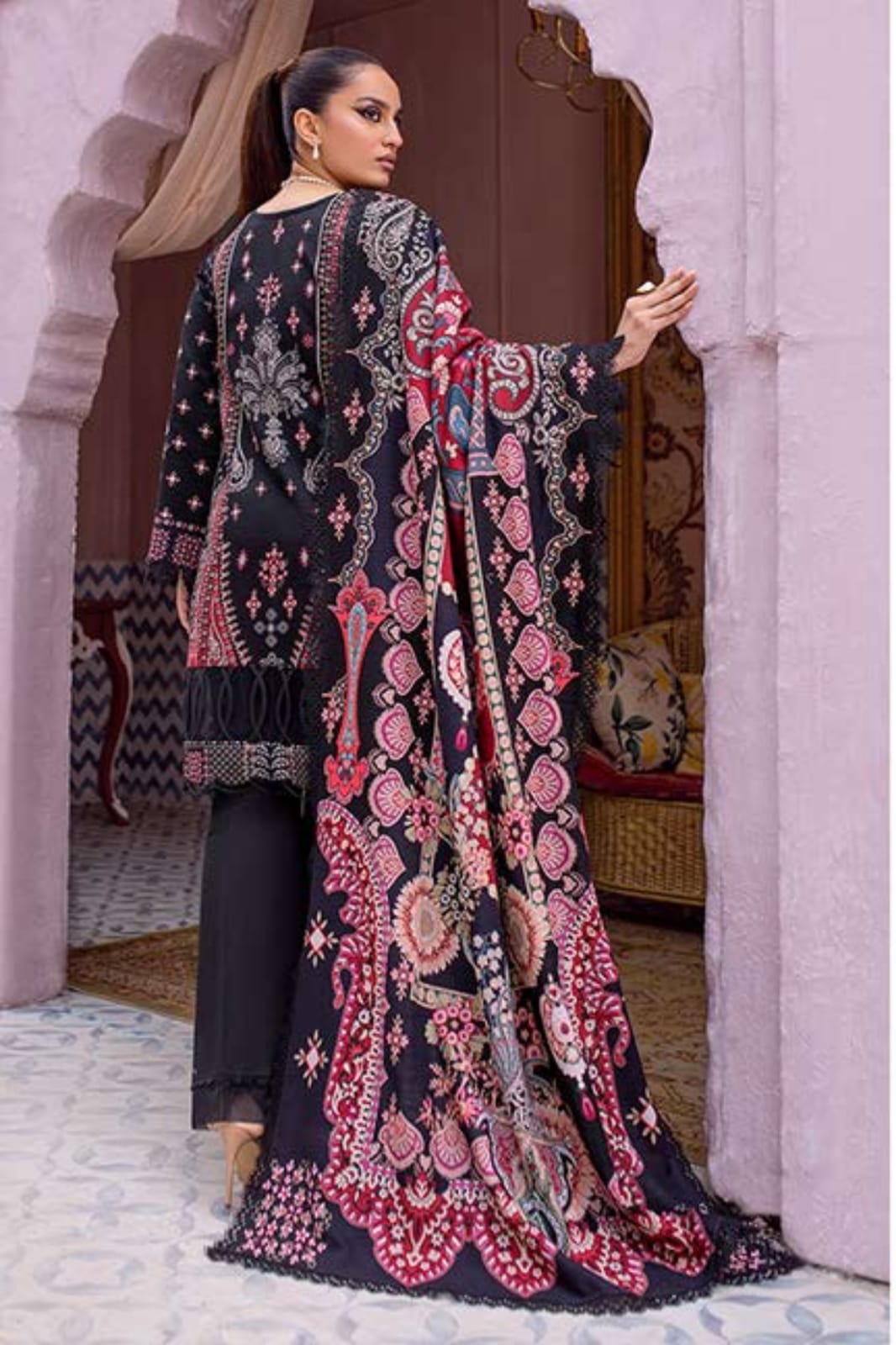 Grande Digital Printed Khaddar 3-Piece Collection by JADE x FIRDOUS – 100% Original Stock