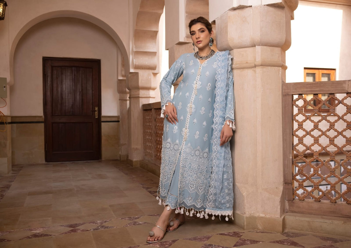 Flat 20% Off - GULKARI '24 Eid Chikankari Unstitched Collection by Regalia Textile | Luxury Pakistani Festive Wear 2024