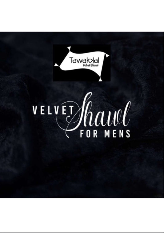 Luxury Velvet Winter Shawls for Men by Tawakal Fabrics | Premium Wool Velvet Shawl Collection 2024