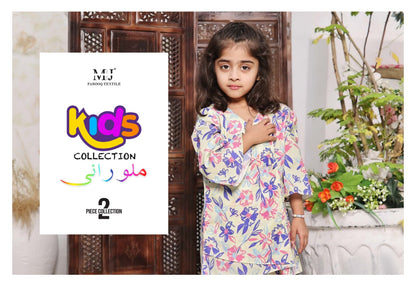 Flat 25% Off on MALU RANI Kids’ 2-Piece Unstitched Collection by Moosa Jee 2024 | Luxury Girls' Clothing & Festive Wear