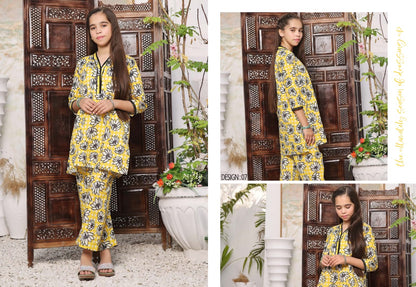 Flat 25% Off on MALU RANI Kids’ 2-Piece Unstitched Collection by Moosa Jee 2024 | Luxury Girls' Clothing & Festive Wear