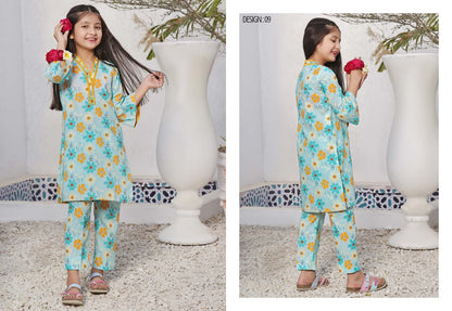 Flat 25% Off on MALU RANI Kids’ 2-Piece Unstitched Collection by Moosa Jee 2024 | Luxury Girls' Clothing & Festive Wear