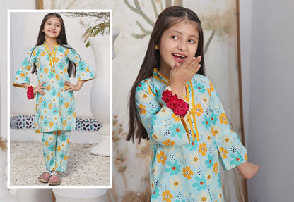 Flat 25% Off on MALU RANI Kids’ 2-Piece Unstitched Collection by Moosa Jee 2024 | Luxury Girls' Clothing & Festive Wear