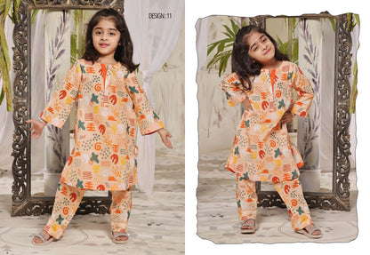 Flat 25% Off on MALU RANI Kids’ 2-Piece Unstitched Collection by Moosa Jee 2024 | Luxury Girls' Clothing & Festive Wear