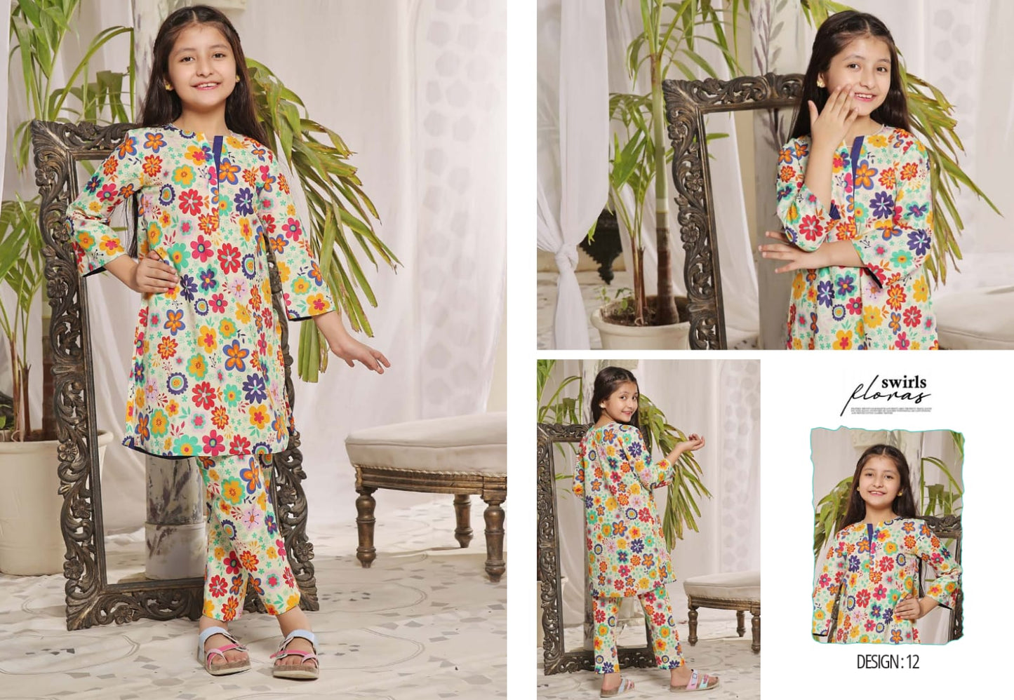 Flat 25% Off on MALU RANI Kids’ 2-Piece Unstitched Collection by Moosa Jee 2024 | Luxury Girls' Clothing & Festive Wear