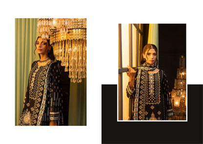 SALINA Khaddar Embroidered Shirt with Cutwork Lawn Dupatta Vol-1, 2024 by Regalia Textile