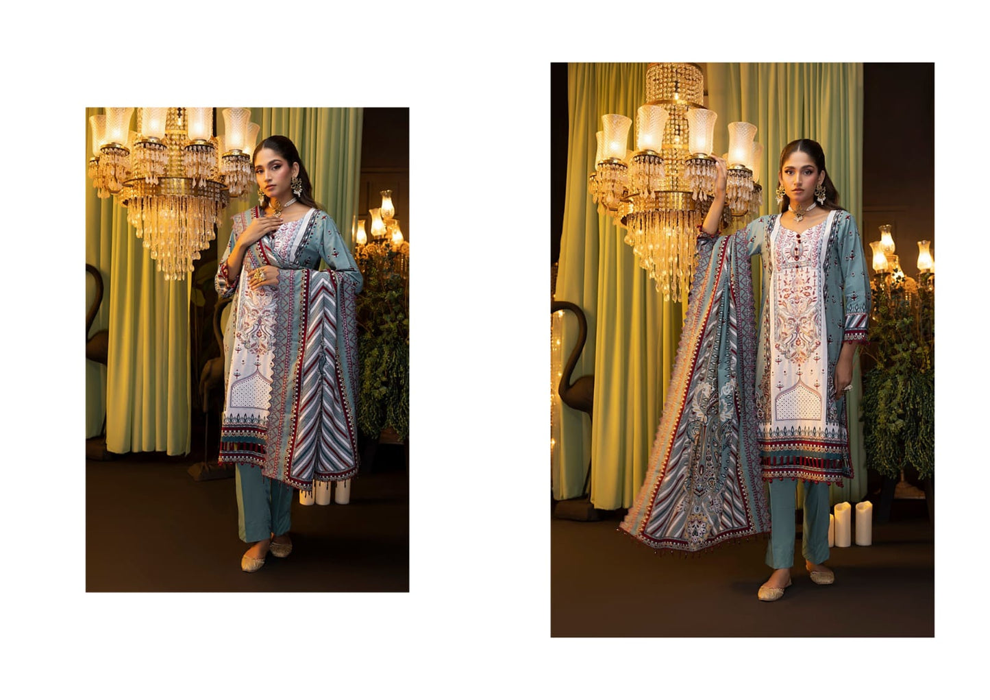 SALINA Khaddar Embroidered Shirt with Cutwork Lawn Dupatta Vol-1, 2024 by Regalia Textile