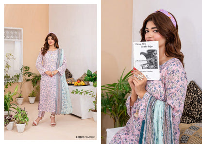 ZESH CAMBRIC DROP-2, 2024 Digital Printed Collection – Latest Winter Suit for Women in Pakistan