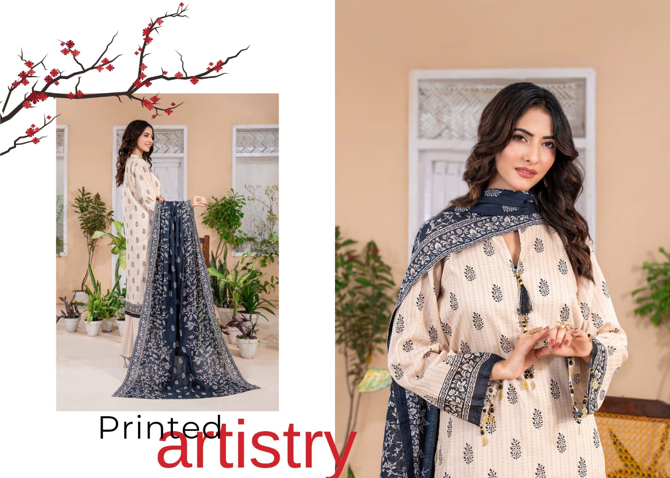 ZESH CAMBRIC DROP-2, 2024 Digital Printed Collection – Latest Winter Suit for Women in Pakistan