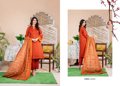 ZESH CAMBRIC DROP-2, 2024 Digital Printed Collection – Latest Winter Suit for Women in Pakistan