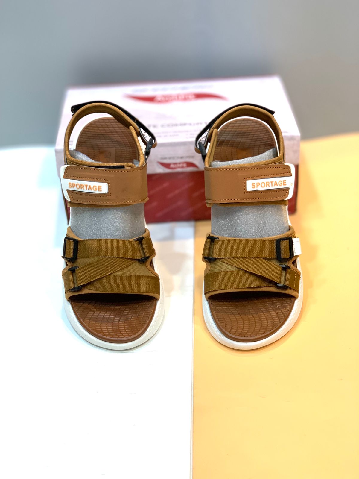 Men's Soft Comfortable Sandals – Premium Slip-On Sandals in Brown, Bronze, Black & Greyish Blue | International Shipping Available