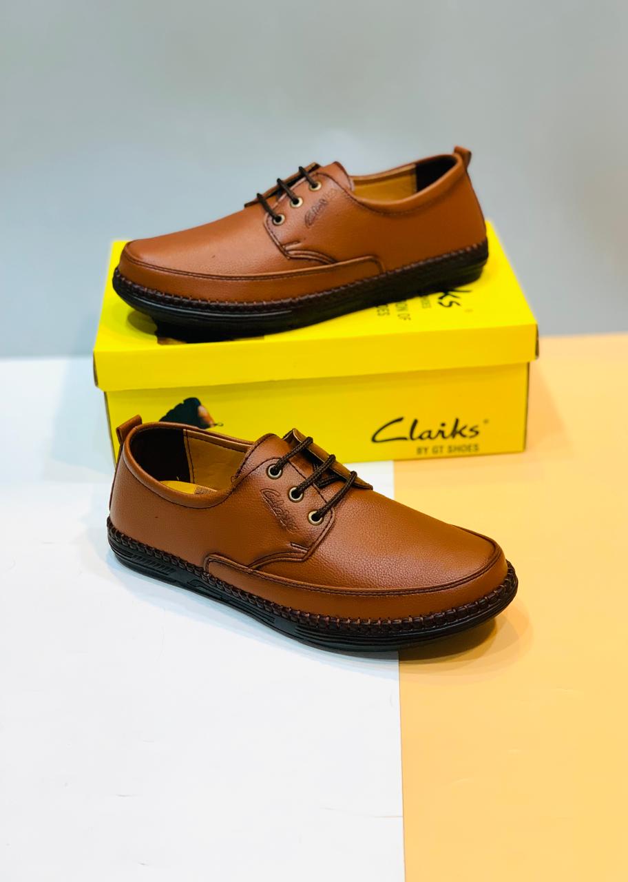 Clark Medicated Real Leather Shoes – Premium Soft Comfort Footwear for Pain Relief | Sizes 40–44 | Pakistan & Worldwide Shipping