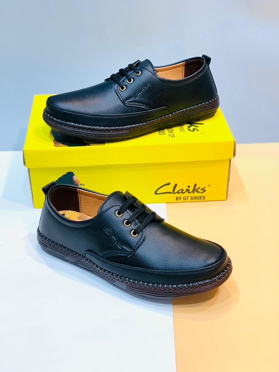 Clark Medicated Real Leather Shoes – Premium Soft Comfort Footwear for Pain Relief | Sizes 40–44 | Pakistan & Worldwide Shipping