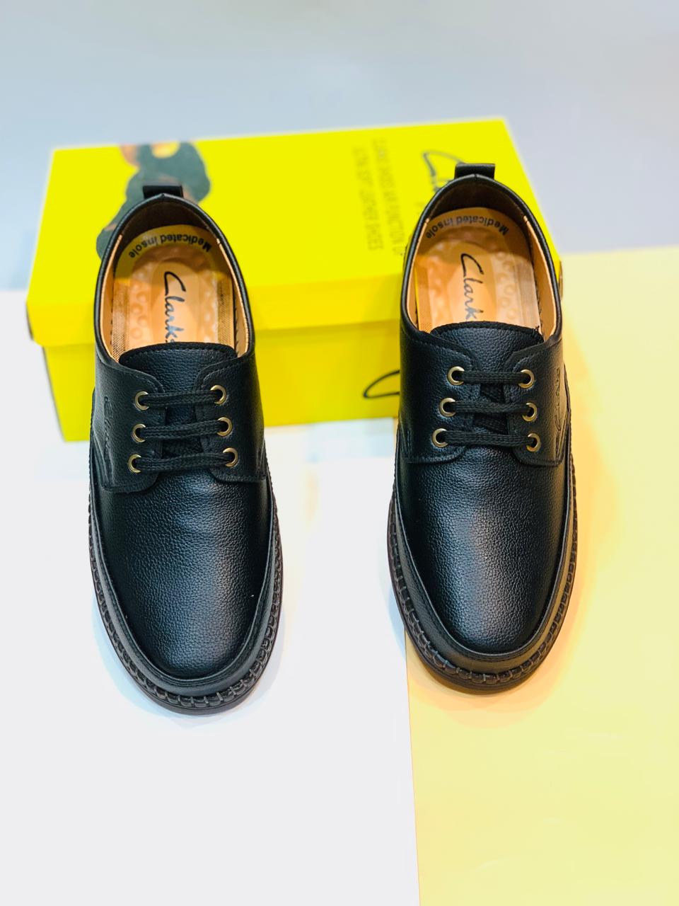 Clark Medicated Real Leather Shoes – Premium Soft Comfort Footwear for Pain Relief | Sizes 40–44 | Pakistan & Worldwide Shipping