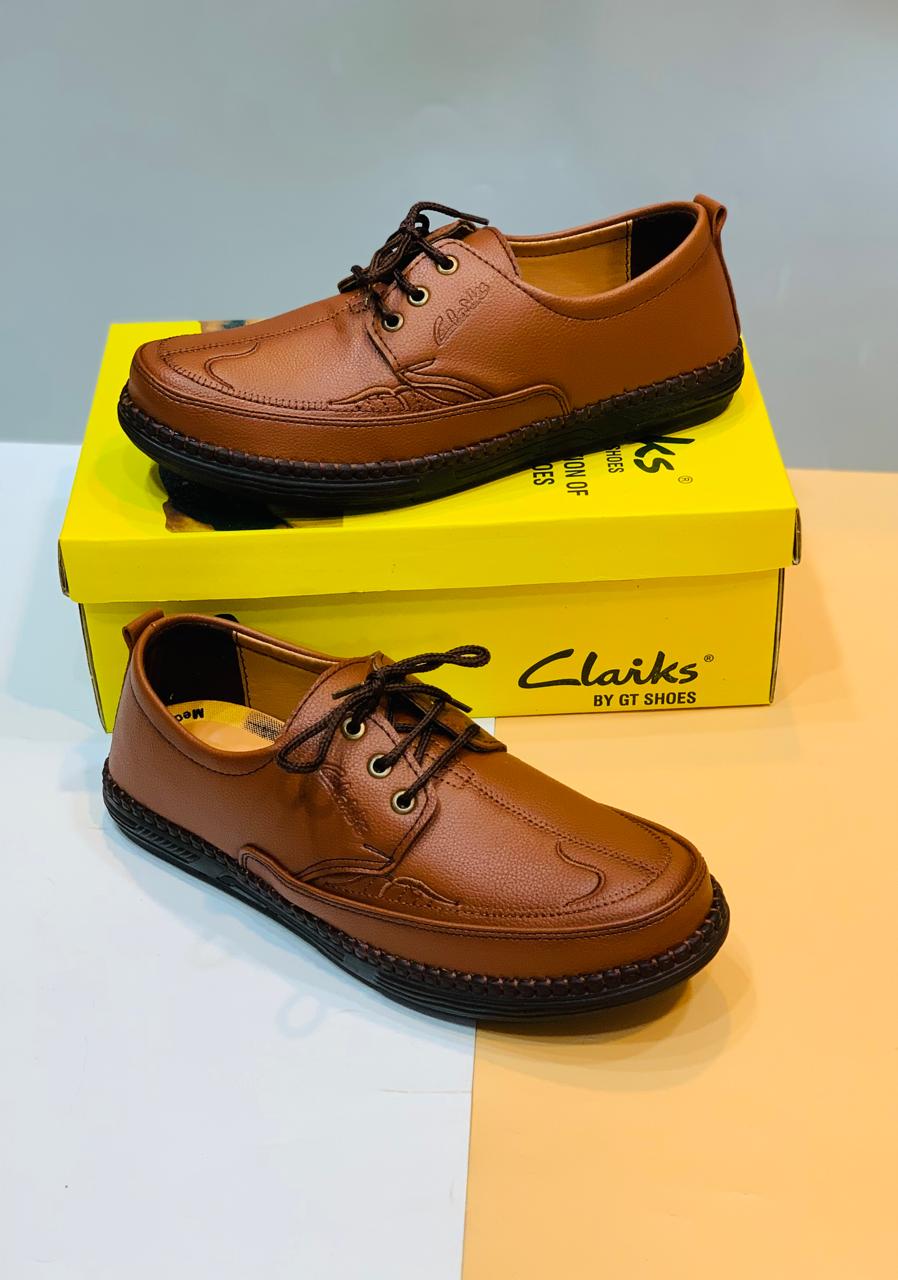 Clark Medicated Real Leather Shoes – Premium Soft Comfort Footwear for Pain Relief | Sizes 40–44 | Pakistan & Worldwide Shipping