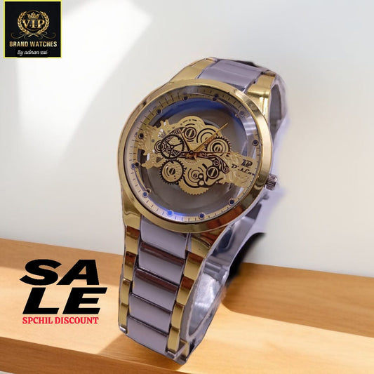 Men's Luxury Skeleton Watch – Premium Design with Special Discount | Gold, Silver & Black Options