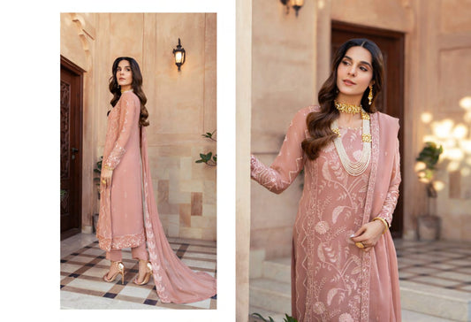 MERAKISH Luxury Unstitched Chiffon Embroidered Wedding Collection Vol-13 2023 | Shahzeb Textile