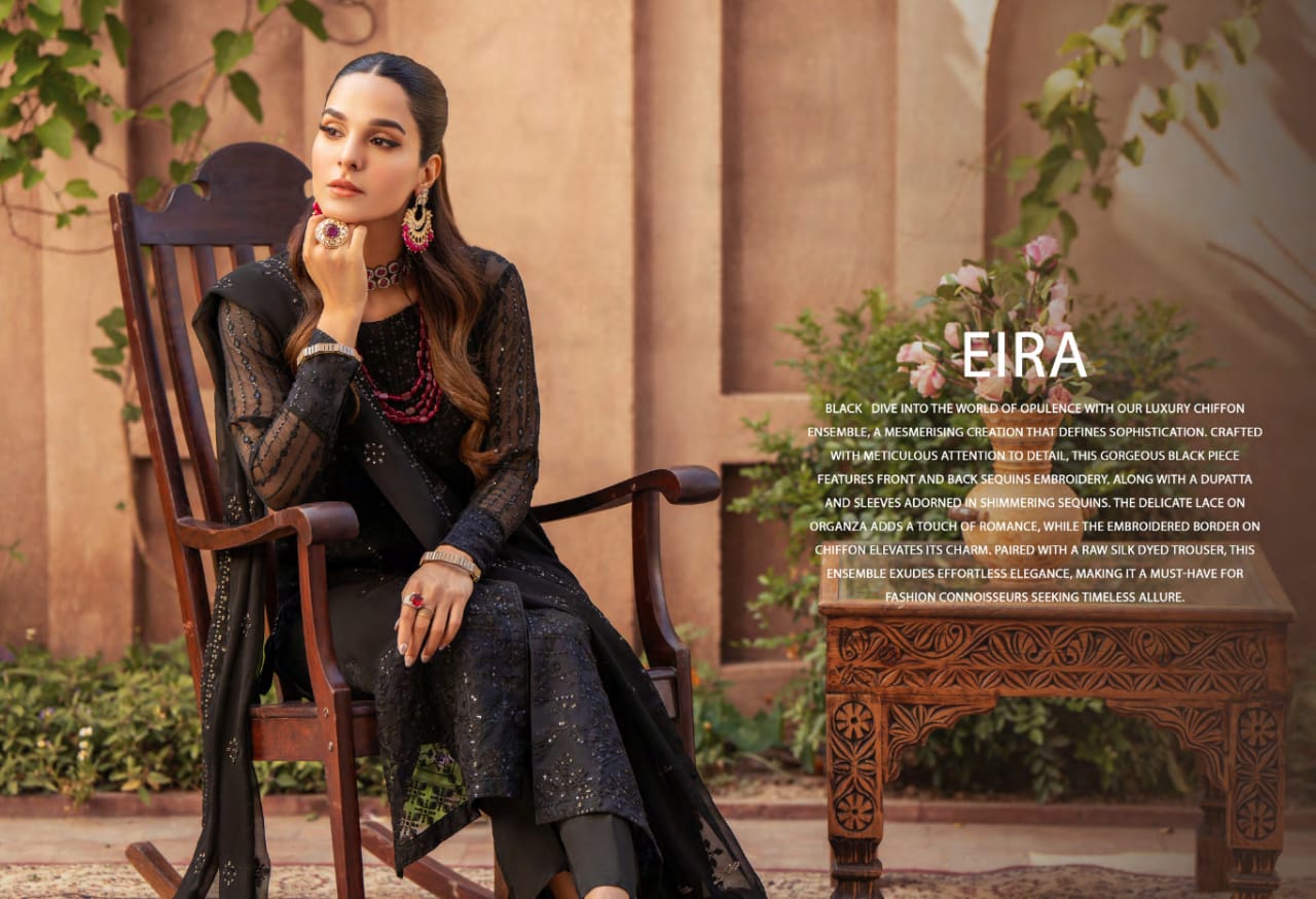 MERAKISH Luxury Unstitched Chiffon Embroidered Wedding Collection Vol-13 2023 | Shahzeb Textile