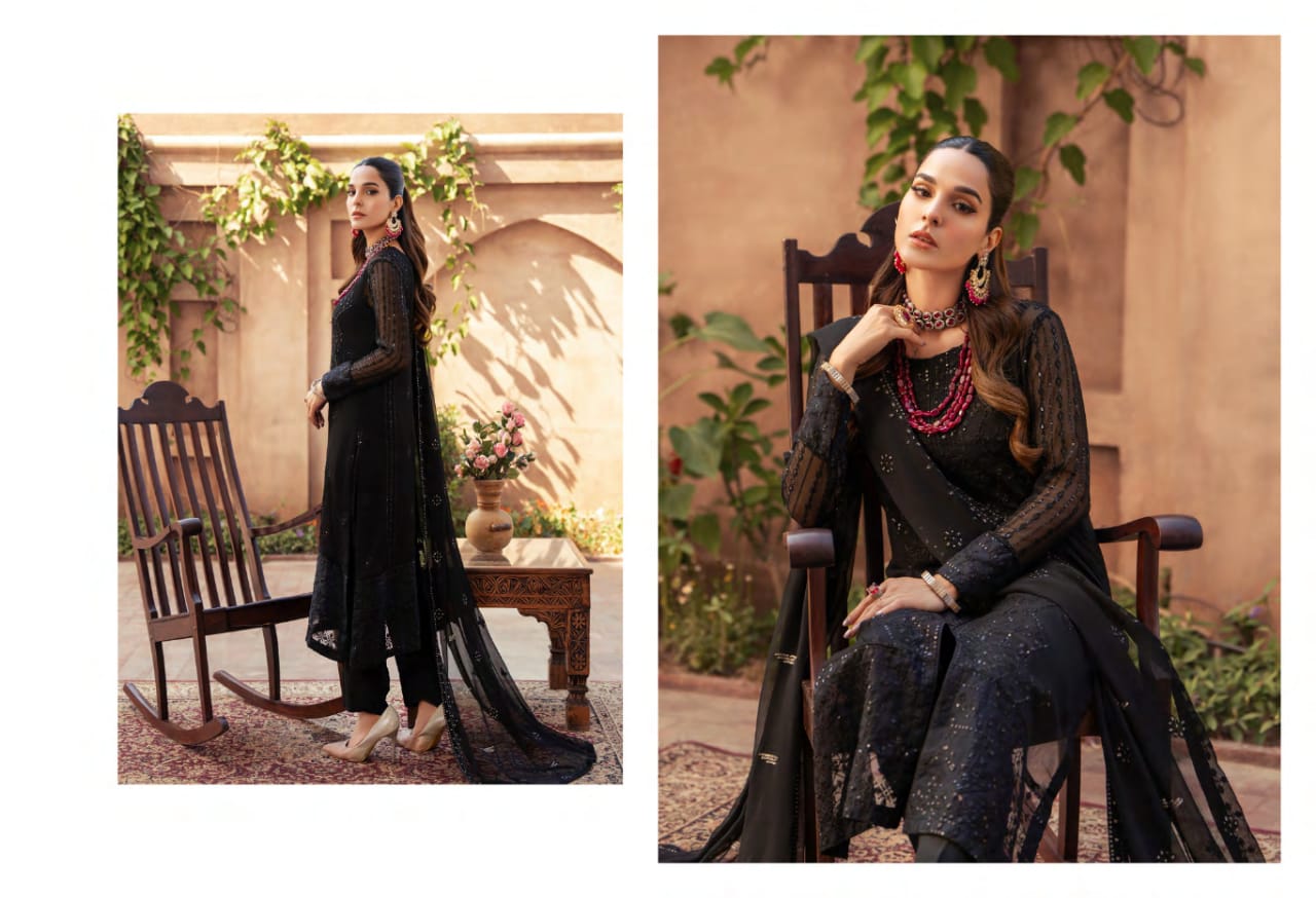 MERAKISH Luxury Unstitched Chiffon Embroidered Wedding Collection Vol-13 2023 | Shahzeb Textile