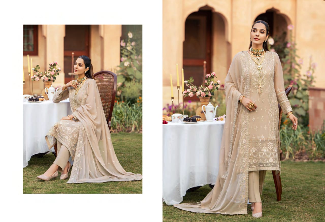 MERAKISH Luxury Unstitched Chiffon Embroidered Wedding Collection Vol-13 2023 | Shahzeb Textile