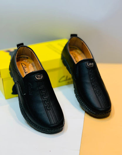 Clark Embroidered Leather Shoes – Redefining Comfort with Elegance