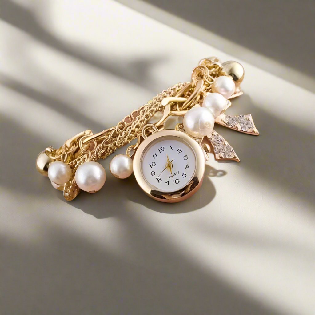 Ladies' Pearl Bracelet Watch – Elegance Redefined