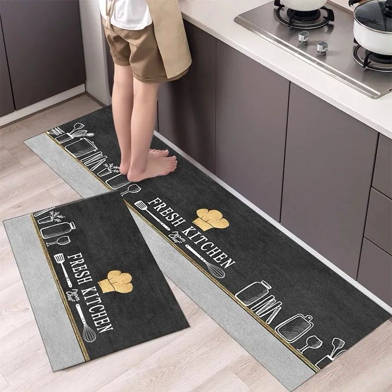 2-Piece Mat & Runner Set – 38x58 cm Mat & 38x117 cm Runner | Premium Napa Leather Fabric & Anti-Slip Rubber Base | High-Quality 3mm Thickness, 1300g Weight