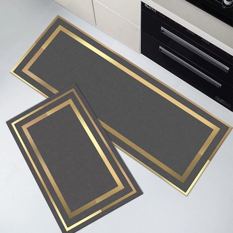 2-Piece Mat & Runner Set – 38x58 cm Mat & 38x117 cm Runner | Premium Napa Leather Fabric with Anti-Slip Rubber Base | High-Quality 3mm Thickness, 1300g Weight