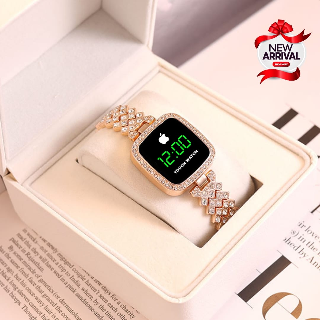 Elegant Women's LED Jewelry Watch - Stylish & Illuminating